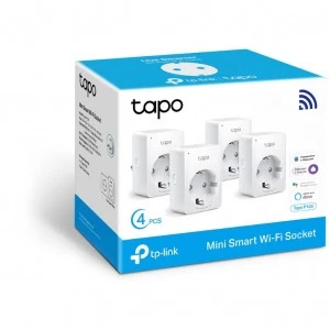 TP-Link Tapo P100 (4-pack) умные розетки (ТП-ЛИНК) TP-Link Tapo P100 (4-pack) умные розетки (ТП-ЛИНК)