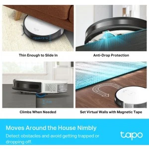 TP-Link Tapo RV10 робот-пылесос с влажной уборкой (ТП-ЛИНК) TP-Link Tapo RV10 робот-пылесос с влажной уборкой (ТП-ЛИНК)