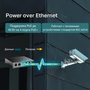 TP-Link TL-SG1005LP гигабитный PoE-коммутатор (ТП-ЛИНК) TP-Link TL-SG1005LP гигабитный PoE-коммутатор (ТП-ЛИНК)