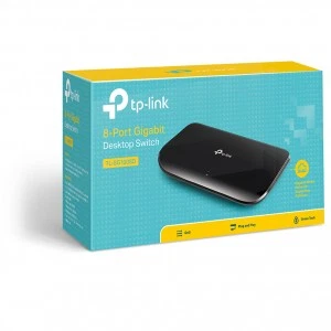 TP-Link TL-SG1008D - 8-портовый гигабитный настольный коммутатор (ТП-ЛИНК) TP-Link TL-SG1008D - 8-портовый гигабитный настольный коммутатор (ТП-ЛИНК)