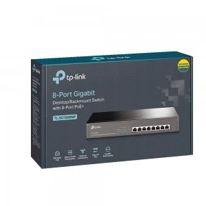 TP-Link TL-SG1008MP гигабитный PoE+ коммутатор (ТП-ЛИНК) TP-Link TL-SG1008MP гигабитный PoE+ коммутатор (ТП-ЛИНК)