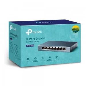 TP-Link TL-SG108 8-портовый гигабитный коммутатор (ТП-ЛИНК) TP-Link TL-SG108 8-портовый гигабитный коммутатор (ТП-ЛИНК)