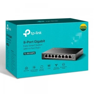 TP-Link TL-SG108PE гигабитный коммутатор PoE+ (ТП-ЛИНК) TP-Link TL-SG108PE гигабитный коммутатор PoE+ (ТП-ЛИНК)