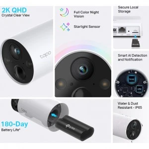 TP-Link Tapo C420S2 комплект камер видеонаблюдения (ТП-ЛИНК) TP-Link Tapo C420S2 комплект камер видеонаблюдения (ТП-ЛИНК)